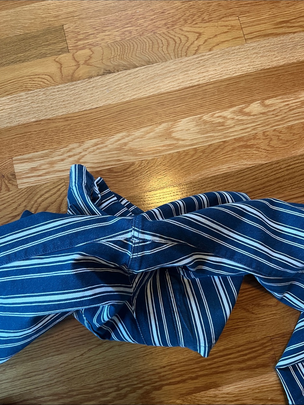 Anthropologie Colette Striped Wide-Leg Full-Length Pants Size 28P NWT - Picture 12 of 14
